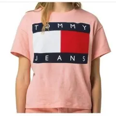 Tommy Jeans 入手困難 限定品ピンククォーツ90sロゴＴシャツのサムネイル