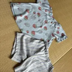 トップバリュ ベビーパジャマ 90cm いちご柄