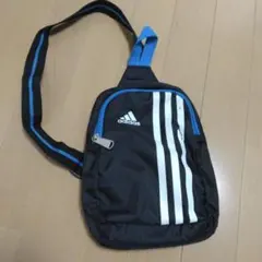 adidas ショルダーバッグ ブラック/ブルー