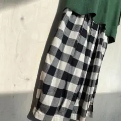 SEASON REASON チェック柄 ガウチョパンツ ワイドパンツ