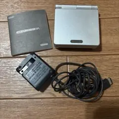 【純正充電器・説明書付】ゲームボーイアドバンスSP シルバー