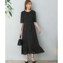 Chaco×ROSSO　カットジャガードドレス