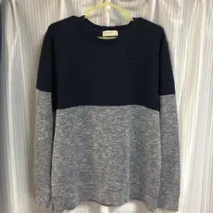 中古バイカラーニットソー