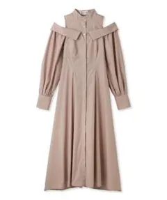 【LILY BROWN】レイヤードシャツワンピース ピンク 23年AW