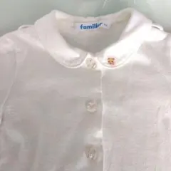 ファミリア familiar 70cm 襟付きシャツ 白 フォーマル ブラウス
