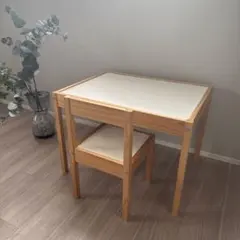 【美品】IKEA イケア LATT 机 椅子 子供用テーブル チェア