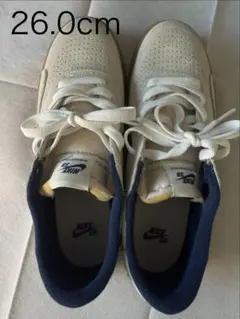【NIKE SB】スニーカー 26.0cm ホワイト×ネイビー
