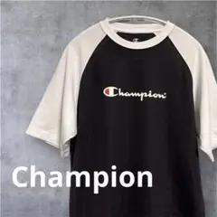 【レア】Champion チャンピオン Tシャツ 半袖 ブラック/ホワイト M