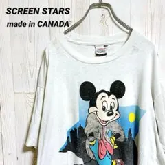 希少　90s カナダ製　SCREEN STARS×Disney オールドミッキー