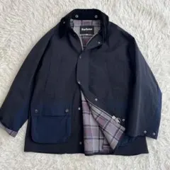 【激レア】バブアー　OS BEDALE　ナイロン　黒　ネイビー　切替　38