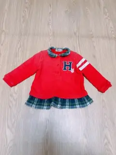 ミキハウス 赤 トレーナー 80