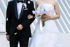 ウェディングブーケ　ブートニアセット　造花　ウェディングフォト　ピンク系