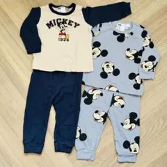 綿100%Disney♡H&M ディズニーミッキー ベビーパジャマ セットアップ
