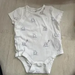 ベビー ロンパース クマ柄 前開き