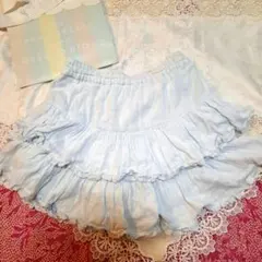 ☆gelato pique ジェラートピケ☆水色 ハーフパンツ ルームウェア＋袋のサムネイル
