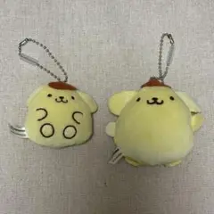 ポムポムプリン もちもちぬいぐるみボールチェーン　　キーホルダー　カプセルトイ