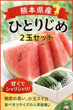 1. ☆朝採れ☆ 青森県産 【ひとりじめ】小玉スイカ 農家直送 6玉入り