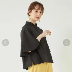 green label relaxing フレアスリーブブラウス