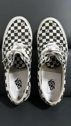 VANS チェッカーボード スニーカー 29.5cm メンズ ブラック／ホワイト