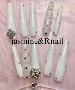 スーパーロングネイル ベイビーブーマー ラメグラ ギャル ネイルチップ