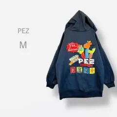 【PEZ】　プルオーバー　パーカー　ビッグプリント　ヴィンテージ　パフスリーブ