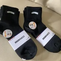 最終価格コンバーススクールソックス黒23〜25㌢3足組❌2
