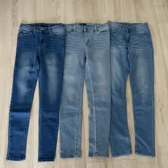 新品 小さいサイズデニム3本まとめ売り w55 w58 w61 S XS