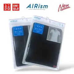 新品 ユニクロ エアリズム デオドラントメッシュ VネックT（半袖）L 2枚