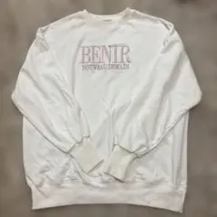 INGNI ホワイト クルーネック スウェット M