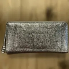 【新品】LIZDAYS リズデイズ 本革 コインスルー 小型　長財布 シルバーのサムネイル