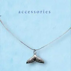 ホエールテール シルバー調 ネックレス　ハワイアンジュエリー