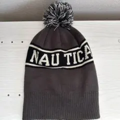 NAUTICA ニット帽 ビーニー ポンポン付き