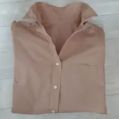 ベージュ Mサイズ 長袖シャツ