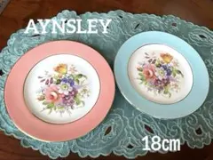 エインズレイ ENGLAND ハワードスプレイ　花柄　 プレート　2枚のサムネイル