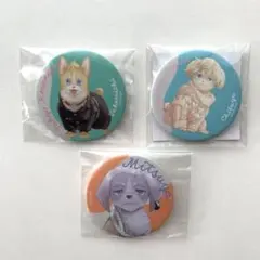 東京リベンジャーズ　花垣武道　松野千冬　三ツ谷隆　缶バッジ　どうぶつ　東リべ