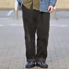 UNIQLO ユニクロ コーデュロイ タックワイドパンツ S