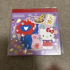 大阪万博　EXPO2025 ミャクミャクキティコラボ スクエアメモ帳