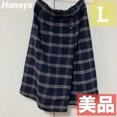 【ほぼ新品】ハニーズ レディース ふわもこスカート Lサイズ 秋冬☆早い者勝ち！