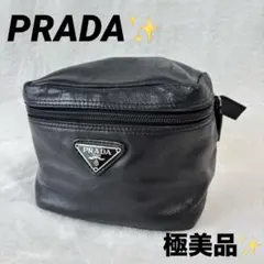 【極美品】プラダ ミニ ショルダーバッグ スマホポーチ ウエストポーチ 黒 極美品〜美品】PRADA プラダ 2way ミニショルダーバッグ