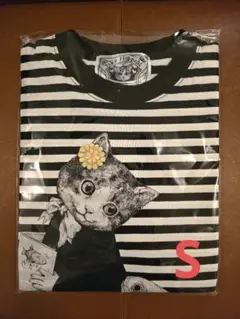 ヒグチユウコ Tシャツ しましまねこ Lサイズ 新品未開封 ボリス雑貨店