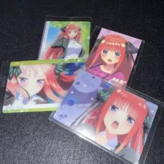 中野二乃 五等分の花嫁 カード 4点セット