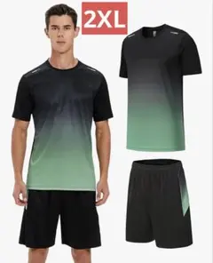 【夏物セール❗️】2XLスポーツウェア メンズ 半袖 ジャージ メンズ 上下セット