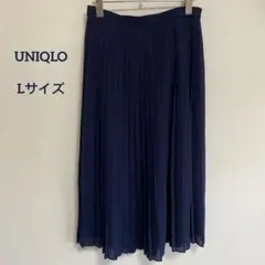 GLACIER & UNIQLO プリーツスカート2点セット Lベージュネイビーのサムネイル