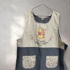 ディズニー 大きいサイズ　くまのプーさん エプロン 保育士 3L-4L