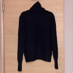 UNIQLO カシミヤ100% Lサイズ　ブラック　黒　タートルネック　ニット