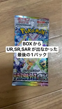 テラスタルフェス　ブイズSAR濃厚2パック テラスタルフェスex SAR】ブラッキーex 217/187 - マナソース
