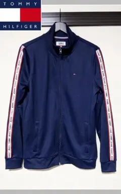 【TOMMY HILFIGER】トラックジャケット/ジャージ/無地/ロゴ/美品