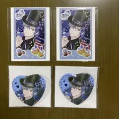 にじさんじ バレンタイン チェキ風カード ハート型缶バッジ ミラン・ケストレル