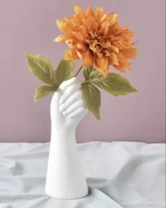 Franc francハンドモチーフ フラワーベース 花瓶 ホワイト オブジェ