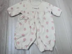 いちご柄ロンパース　新生児